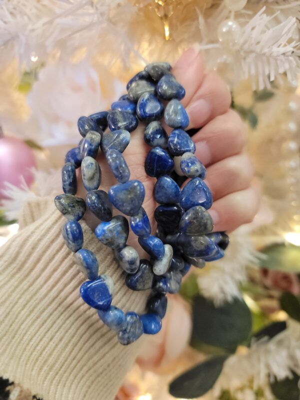 Lapis Lazuli Heart Bracelet