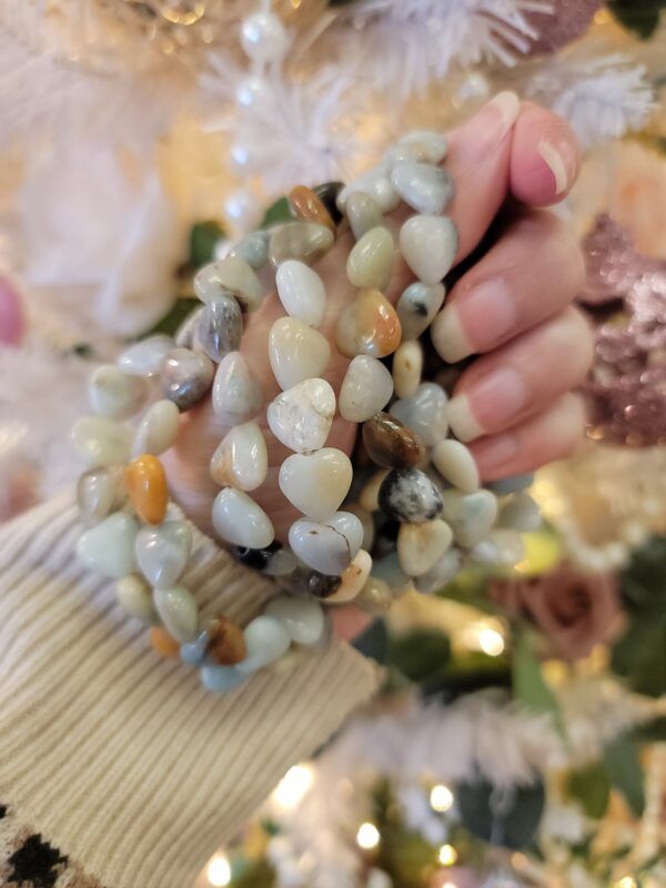 Caribbean Calcite Heart Bracelet